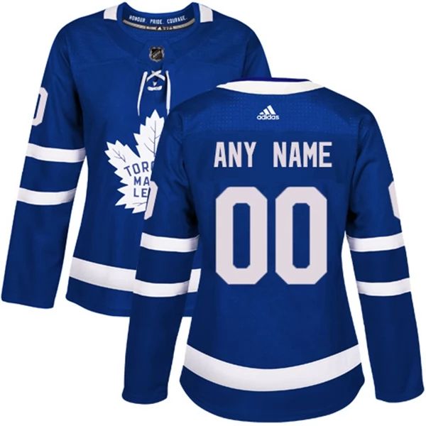 Damen Toronto Maple Leafs Trikot Benutzerdefinierte Blau Authentic